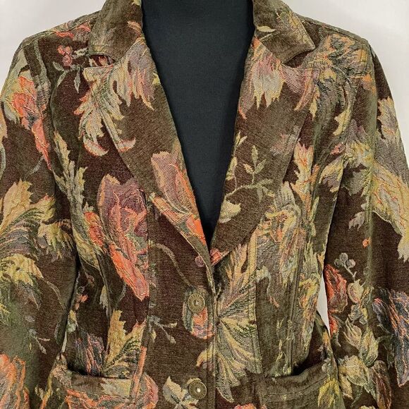 DKNY Jeans Tapestry Autumnal Blazer - Women’s M - Picture 5 of 8